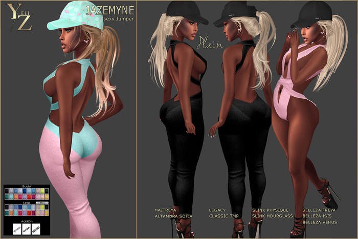 >> UnPack HUD << YELIZ MESH "JazeMyne" - Plain -