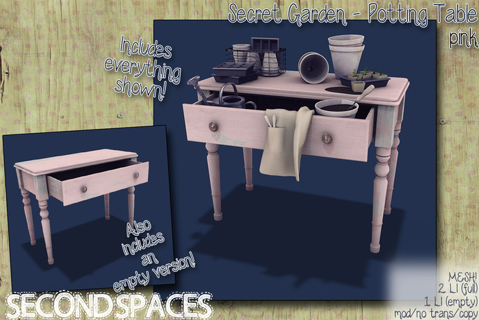 Second Spaces - Secret Garden set - pink (bxd2)