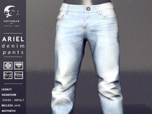 not so bad . mesh . ARIEL denim pants . bleach