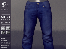 not so bad . mesh . ARIEL denim pants . navy