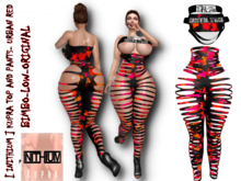 [ INITHIUM ] KUPRA TOP AND PANTS- URBAN RED