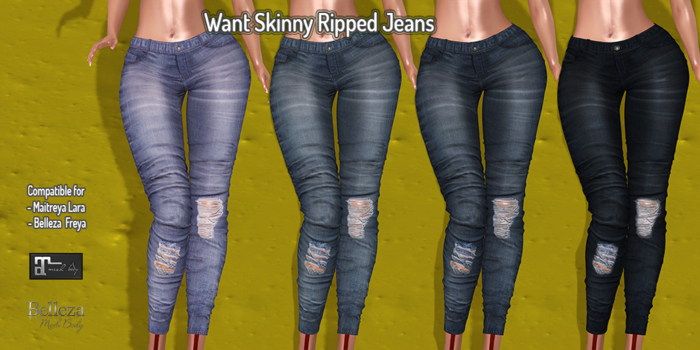WANT-Skinny Ripped Jeans FPACK [ADD ME]