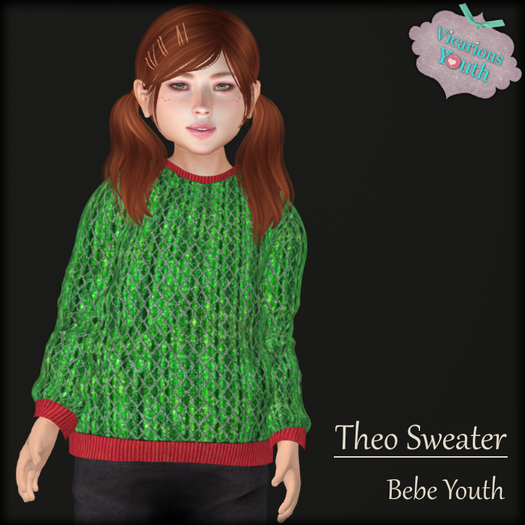 {V*Y} Theo Shirt - Green Holiday Knit BYOUTH