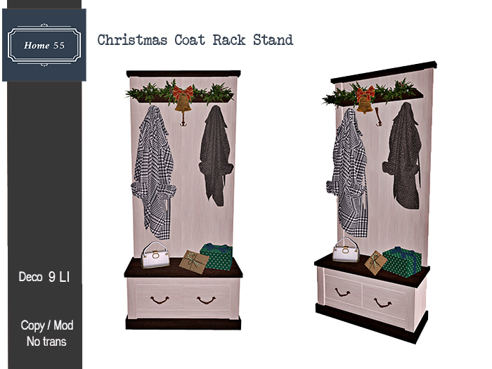 HOME 55 -  Christmas Coat Rack Stand (Add to Unpack)