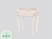 Ariskea[Parisian] Chic Side Table [White]