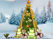 [AE] Home Decor - Yule Tide Xmas Tree Gold/ SALE!