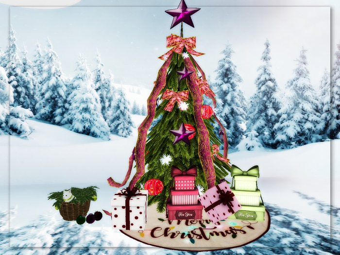 [AE] Home Decor - Yule Tide Xmas Tree Pink/SALE!