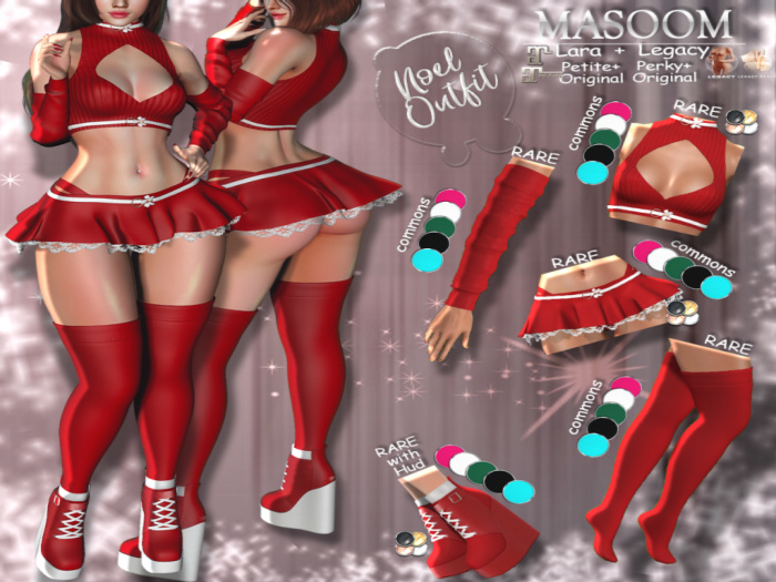 [[ Masoom]] Noel Skirt Red Lara - RARE MAITREYA