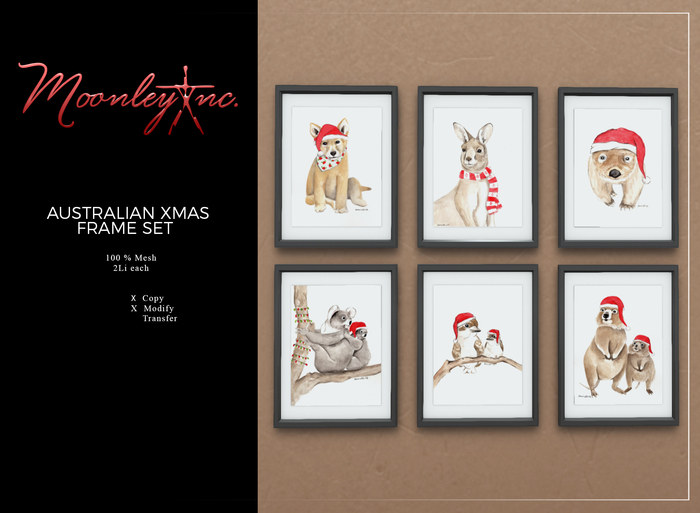 Moonley Inc. - Australian Xmas Frame Set
