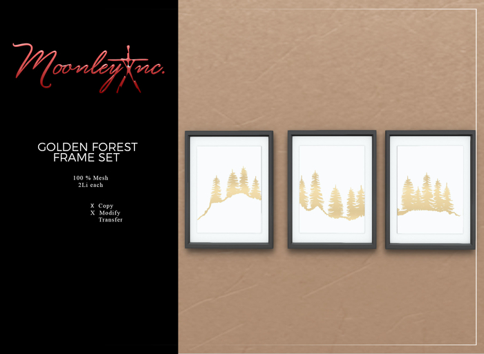 Moonley Inc. - Golden Forest Frame Set