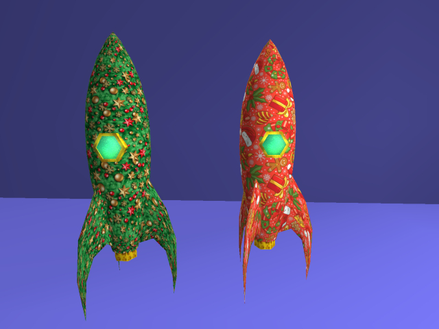 Christmas Space rockets - FULL PERM