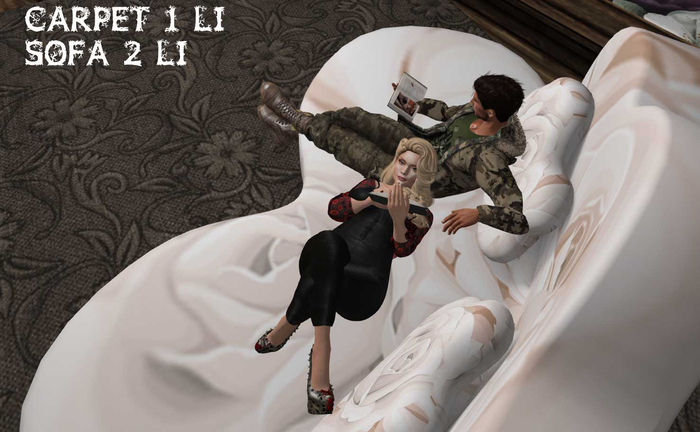.:MM:. White Rose Sofa