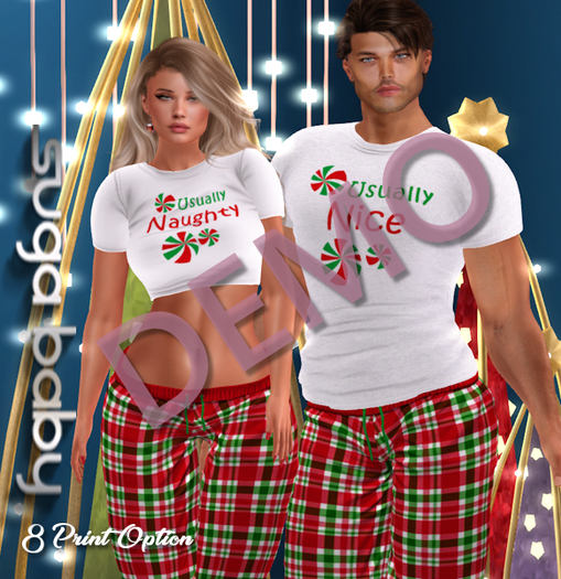 Christmas Cuddle Mens PJ Set Demo
