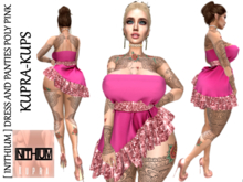 [ INITHIUM ] KUPRA AND KUPS- DRESS AND PANTIES POLY PINK