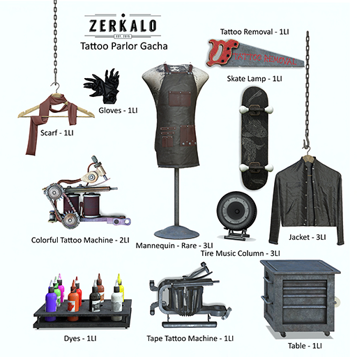 [ zerkalo ] Tattoo Parlor Gacha - Scarf
