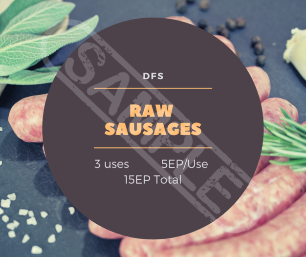 TEXTURE DFS Raw Sausages