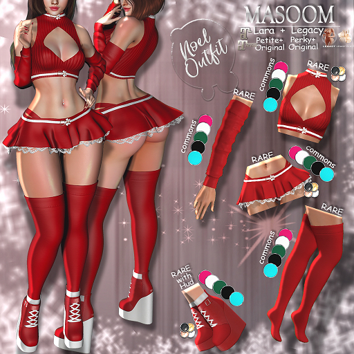 [[ Masoom]] Noel Socks Red Perky - RARE