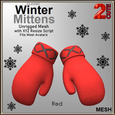 Classic Winter Mitten - Red