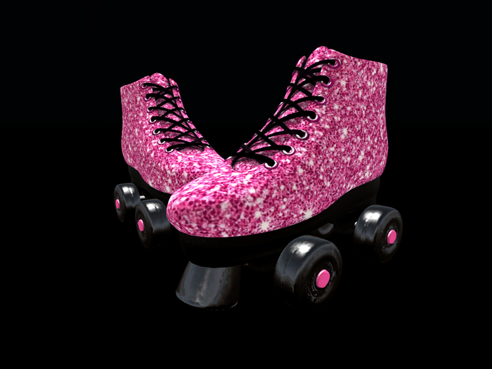 Pink Glitter Skates L$125