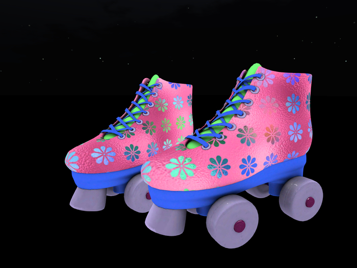 MetallicFlowers Roller Skates L$150