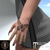 WL-Butterfly Hand BOM Tattoo Maitreya