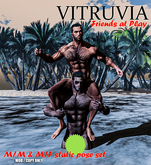 VITRUVIA - Friends at Play - 2 pose sets MM + MF