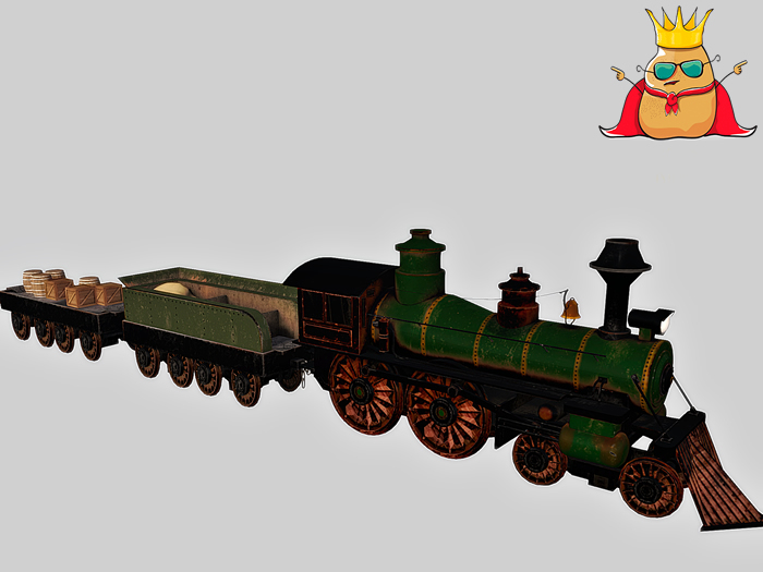 Meshed Potato - Wild West Locomotive - Full Perm Mesh