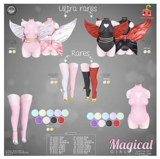 03[Cubic Cherry] {Magical Girl} socks light (BOX) RARE