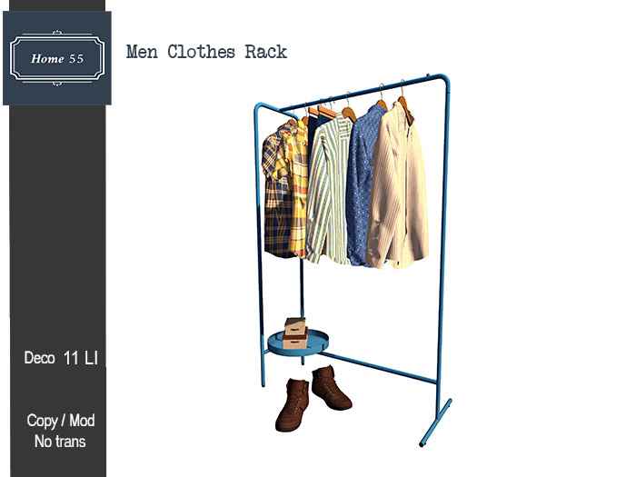HOME 55 -  Men Clothes Rack (Add to Unpack)