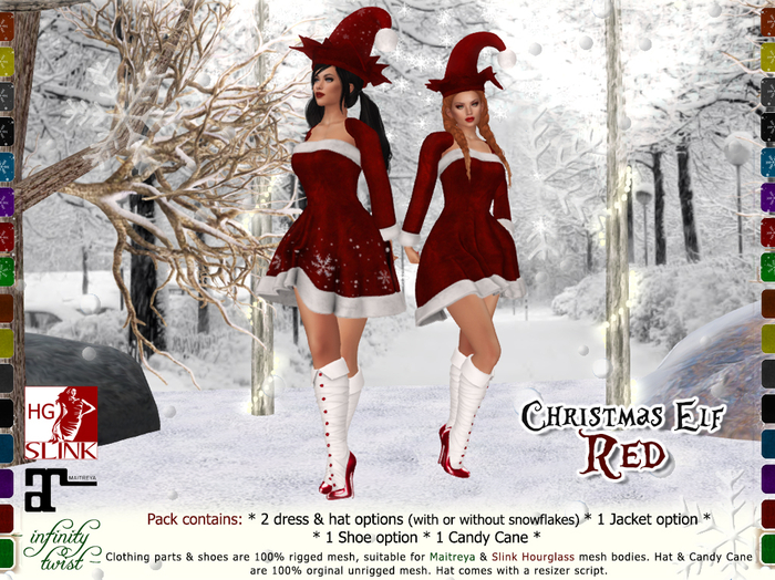 [Infinity Twist] CHRISTMAS ELF (FEMALE) - RED