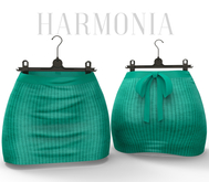 Teal Wool Skirt