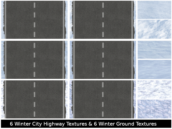 Second Life Marketplace - +LMS+ 6 City Highway Winter Roads and 6 ...