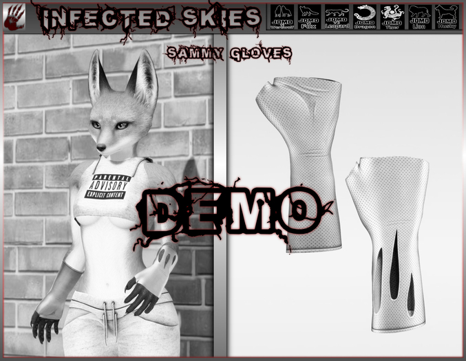 *IS DEMO* Sammy Gloves Furry 