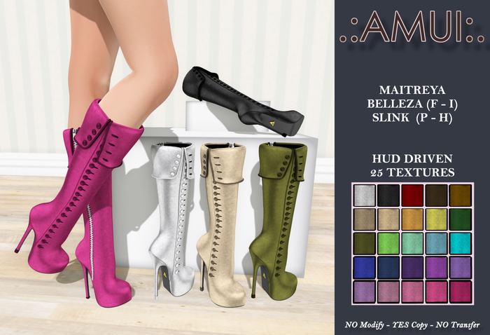 .:AMUI:. "Phoebe" Boots (Compatible LaraX)