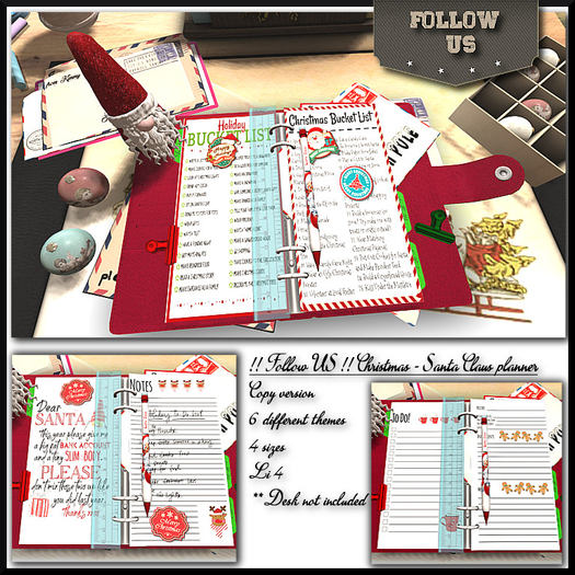 Christmas - Santa Claus planner 4sizes 