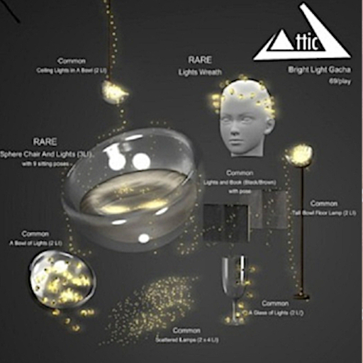 -ATTIC- Sphere Chair And Lights RARE