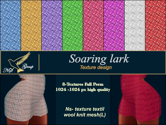 Ns- texture textil wool knit mesh(L)