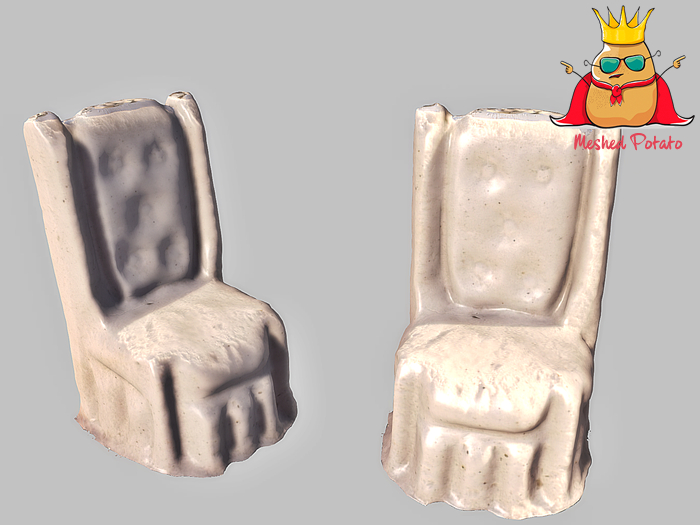 Meshed Potato - Christmas Ice Throne - Full Perm Mesh