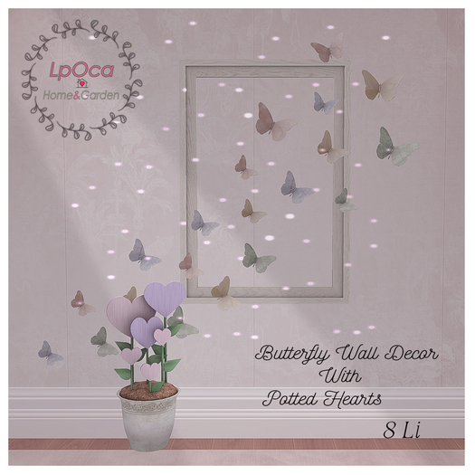 LpOca Butterfly Wall Decor