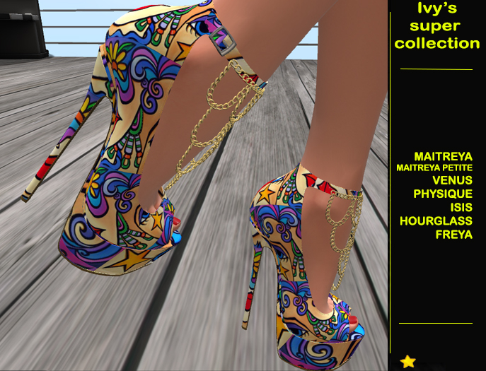 Ivy's collection - Woman's chains high heel