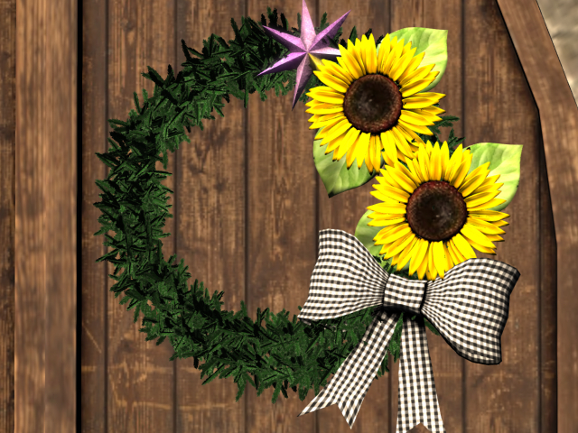 Sunflower Wreath Deco