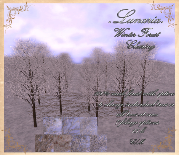 .Lunaria. Winter Forest Clearing 