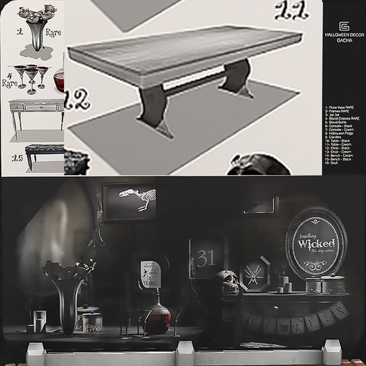 GizzA - Halloween Decor / Table - Cream [11]