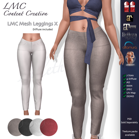 LMC Mesh - Leggings X - Textures Included