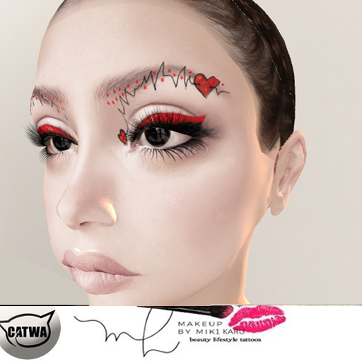 Catwa Eyeliner "Fall In Love" with Heartbeat Brows
