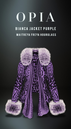OPIA Bianca Jacket Purple Leopard