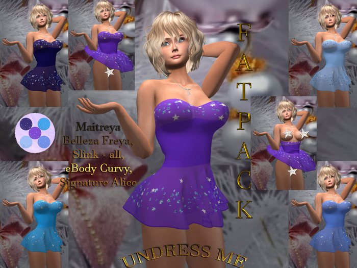 &ML& Fatpack Erotic Dress "Star sky"(FP5+undress me) ALLBODIES