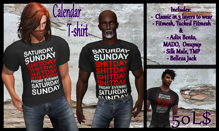 Calendar T-shirt / R.D.