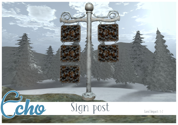 Echo - Victoria Park - Sign Post 
