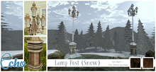 Echo - Victoria Park - Lamp Post - Snow - Style 5 